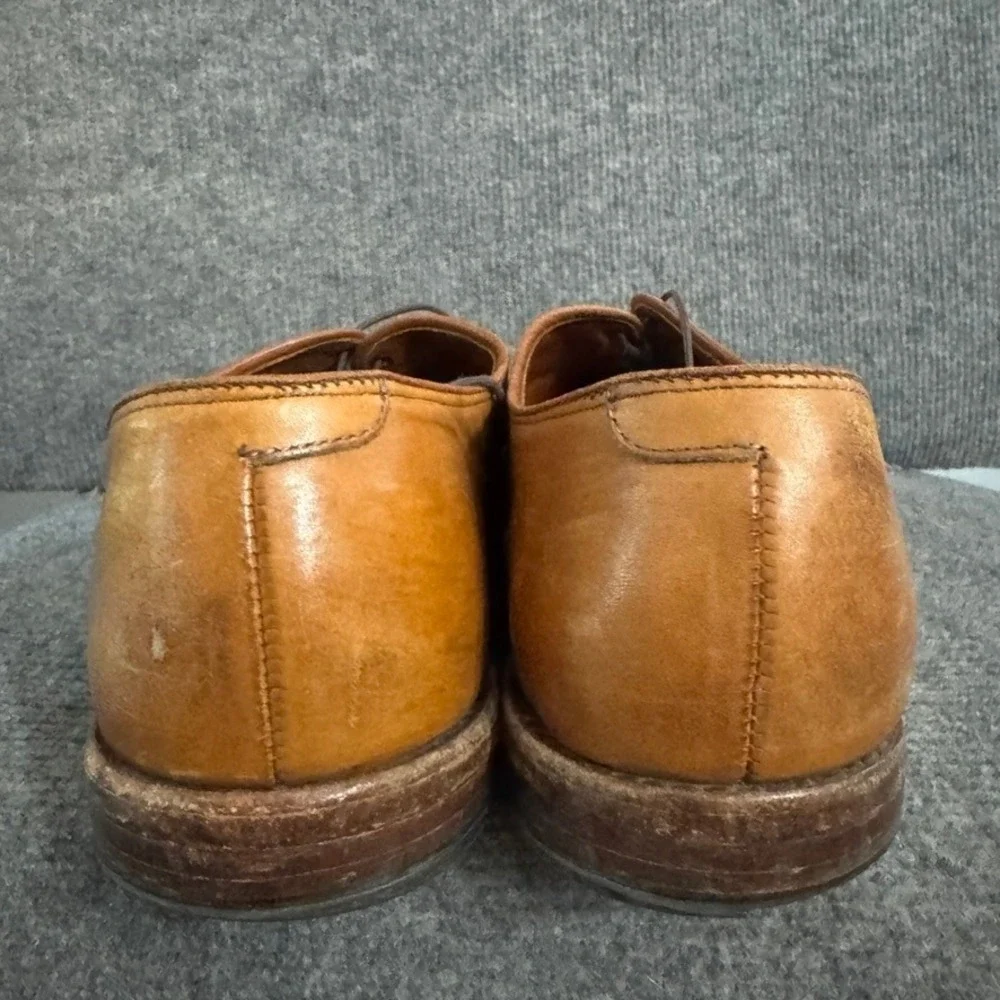 Allen Edmonds Park Avenue Mens Tan Leather Cap Toe Oxford Dress Shoes 14